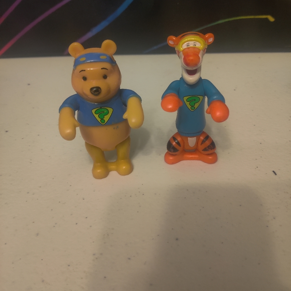 My Friends Tigger & Pooh Pooh and Piglet Figure Set Vintage